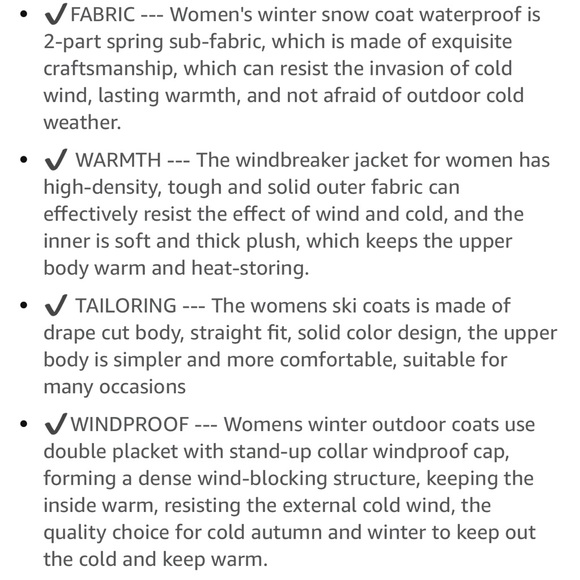 GOLDEN CAMEL Women's Ski Jacket Hooded Mountain Winter Coats All Round - Picture 2 of 8